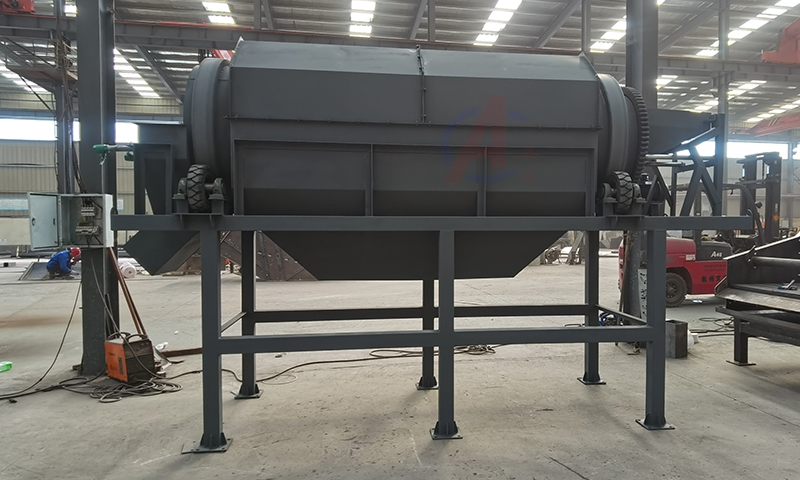 無軸碳鋼滾筒篩分機